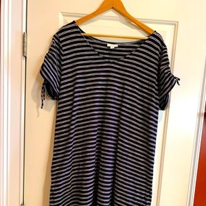 JJill Striped A Line Dress